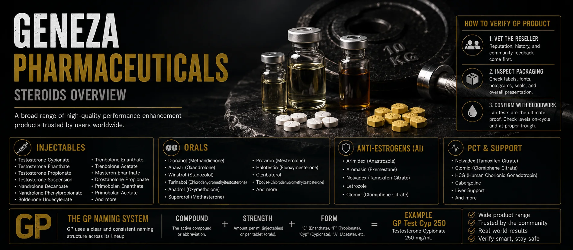 Geneza Pharmaceuticals Steroids: Product Line Overview