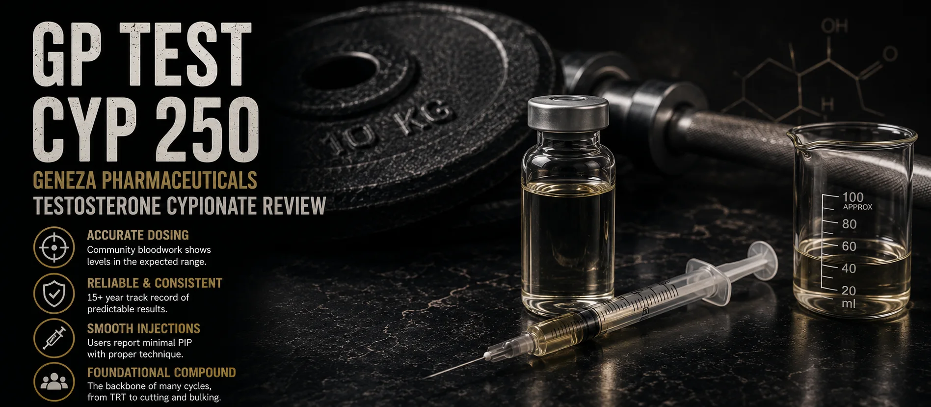 GP Test Cyp 250: Geneza Testosterone Cypionate Review